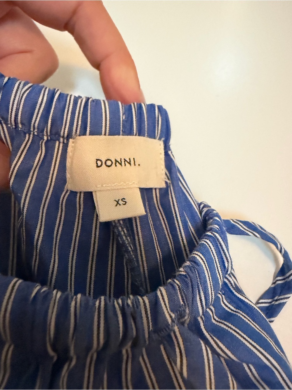 DONNI Pinstripe Lounge Pants - Picture 2 of 2
